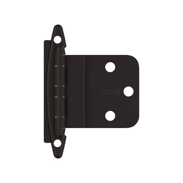 Amerock Oil-Rubbed Bronze 3/8 in. (10 mm) Inset Non Self-Closing, Face  Mount Cabinet Hinge (2-Pack) BPR3417ORB - The Home Depot