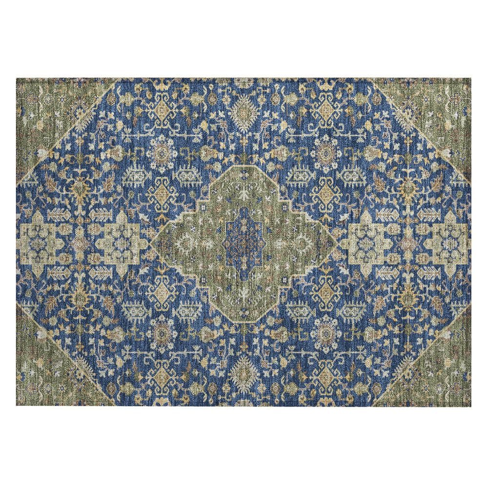 Chantille Machine Washable Indoor/Outdoor Abstract ACN2714 Navy 2 ft. x 3 ft. Accent Rug price history on PriceWatchPro
