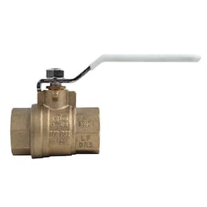 3/4 in. Lead Free Brass FIP Ball Valve with Stainless Steel Ball and Stem