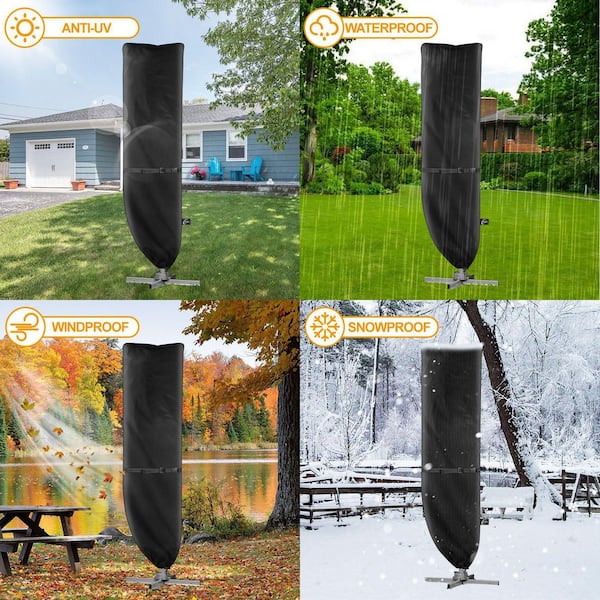 large zippered patio umbrella cover Market for 7-11 Ft Umbrella  Abba Patio Safe and environmental friendly Umbrella Covers for Outdoor Cantilever