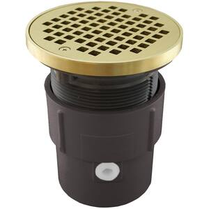 Jones Stephens 2 inch x 3 inch PVC Shower Drain with 2 inch PVC Spud and