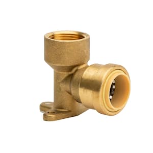 3/4 in. Push-to-Connect x FPT Brass Drop Ear 90-Degree Elbow Fitting