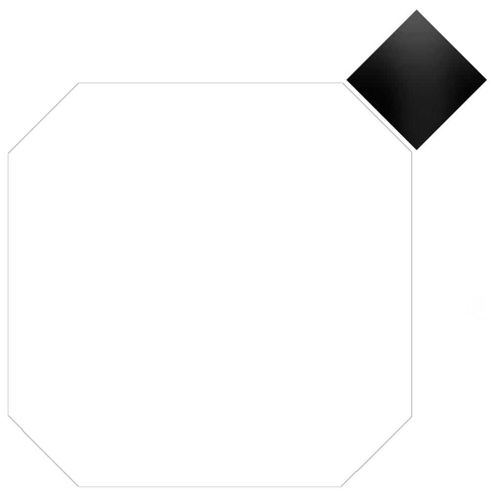 Monocolor Octagon Alaska with Taco Nero 12 in. x 12 in. Ceramic Floor and Wall Take Home Tile Sample price history on PriceWatchPro