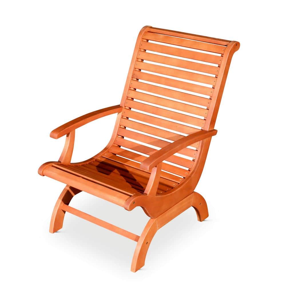 Natural Oil Eucalyptus Wood Outdoor Plantation Chair