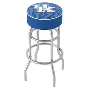 University of Kentucky Fade 31 in. Blue Backless Metal Bar Stool with Vinyl Seat