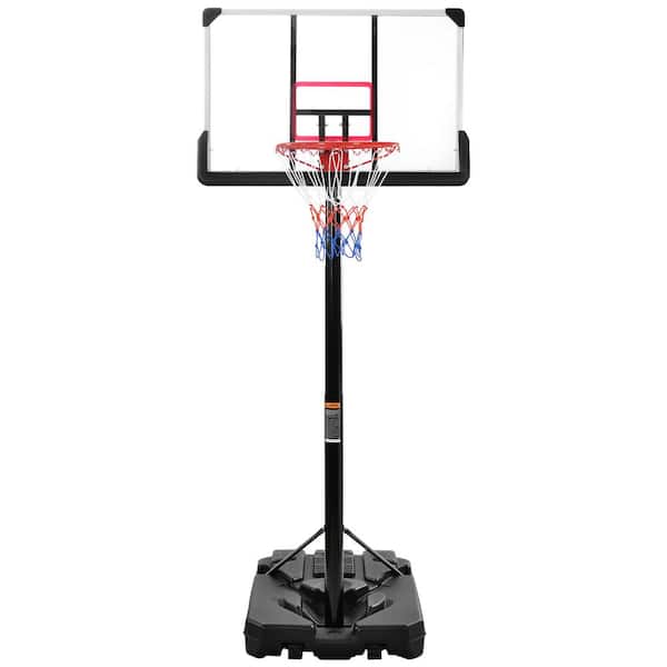 Tunearary 6.6 ft. to 10 ft. Waterproof Adjustable Basketball Hoop with Colorful Lights for Kids Teenager/Youth Playing