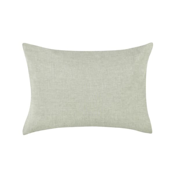 Savi Sage Green and White Cotton Standard Pillow Sham