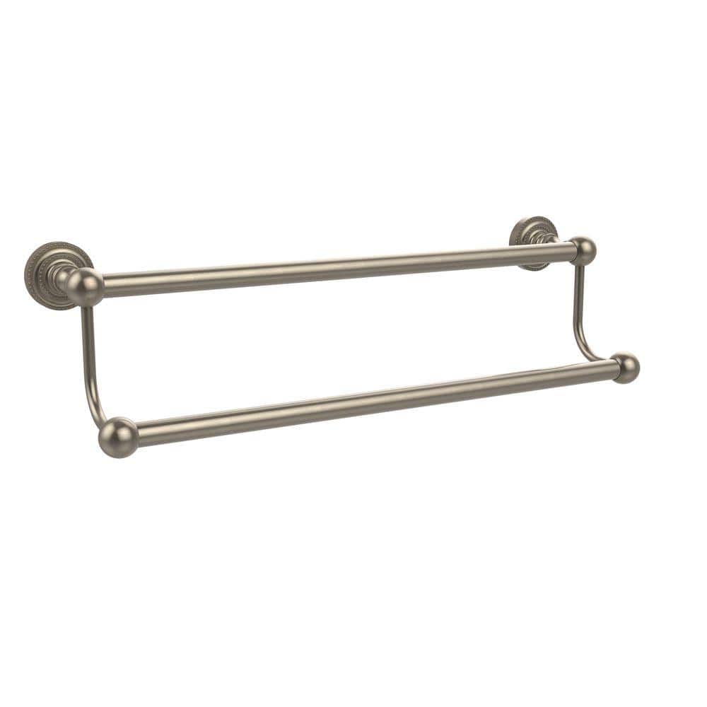 Allied Brass Dottingham Collection 36 in. Double Towel Bar in Antique