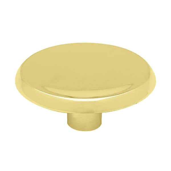 Liberty Liberty Concave 1-7/16 in. (36 mm) Polished Brass Round Cabinet Knob