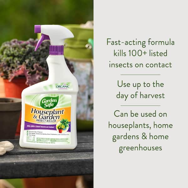 Garden Safe 32 oz. Houseplant and Garden Insect Killer Ready-to-Use  HG-93214 - The Home Depot