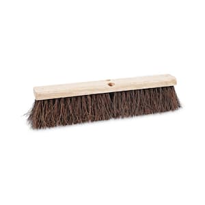 18 in. Floor Brush Head with 3-1/4 in. Natural Palmyra Fiber
