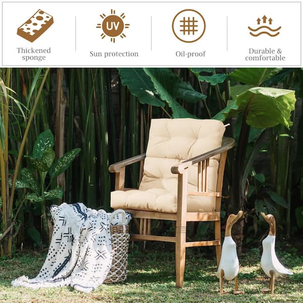 休日限定 in. 20 x in. 22 Costway Indoor Cushion Chair Back Outdoor クッション・座布団