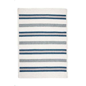 Promenade II Navy 2 ft. x 3 ft. Rectangle Braided Area Rug