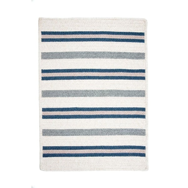 Home Decorators Collection Promenade II Navy 2 ft. x 3 ft. Rectangle Braided Area Rug