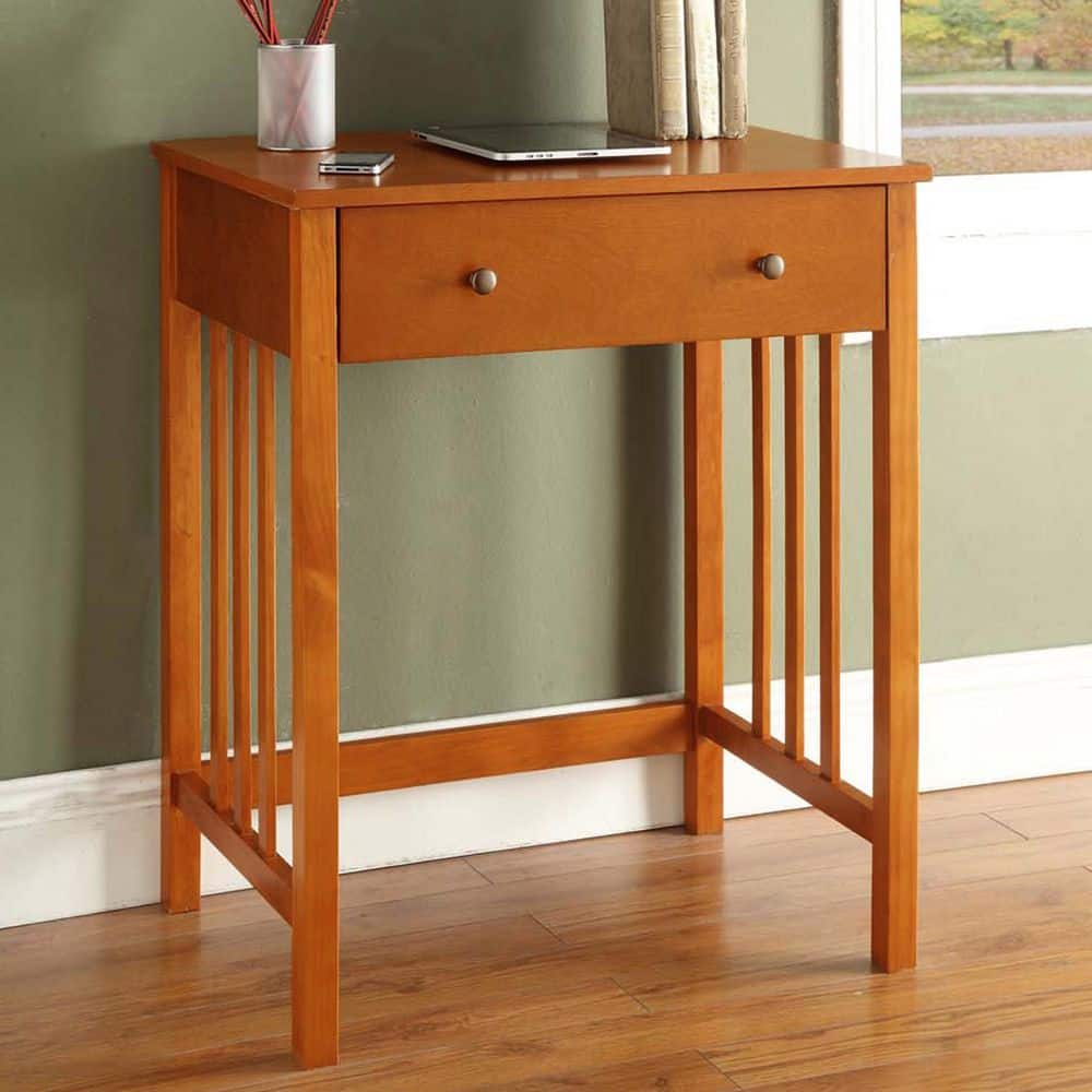 Convenience Concepts Designs2Go 26 in. Rectangular Oak Wood Mission ...