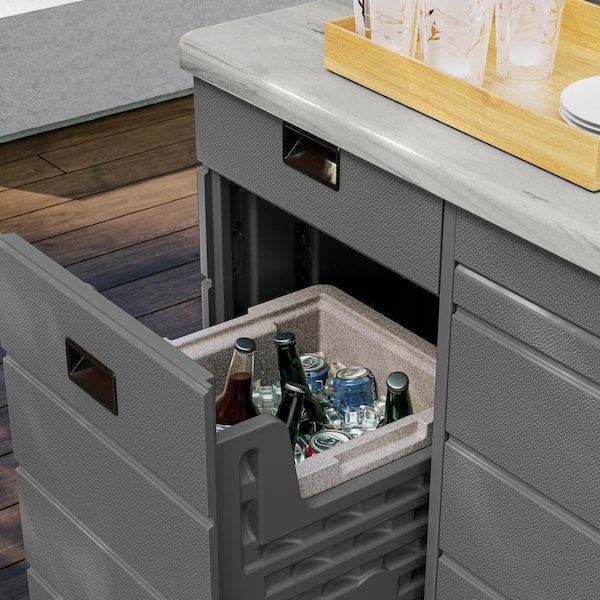 Backyard Oasis Outdoor Bar Insulated Foam Cooler Insert