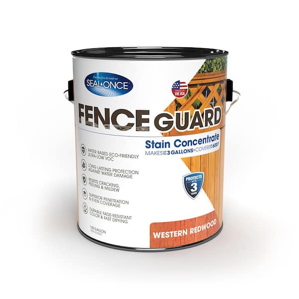 Fence Guard 1 Gal. Western Redwood Stain Concentrate Exterior Wood Sealer