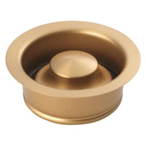Garbage Disposal Rim and Stopper - Stainless Steel with Matte Gold Finish