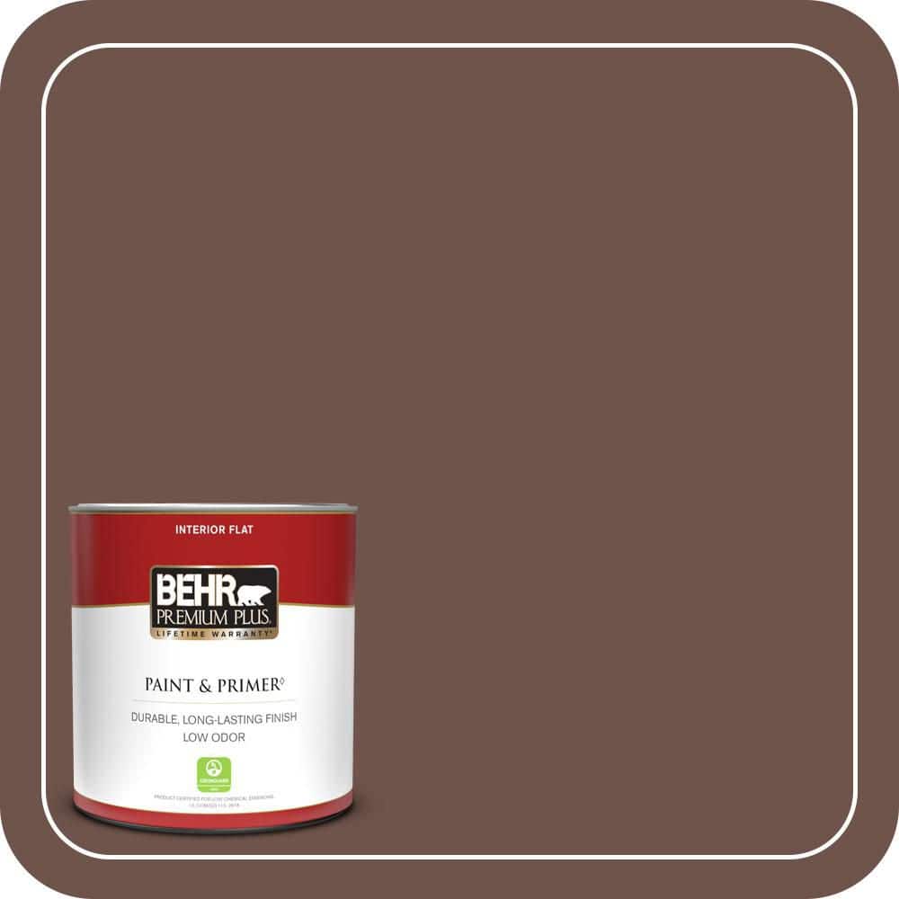 1 qt. #N150-6 Coffee Beans Flat Low Odor Interior Paint & Primer price history on PriceWatchPro