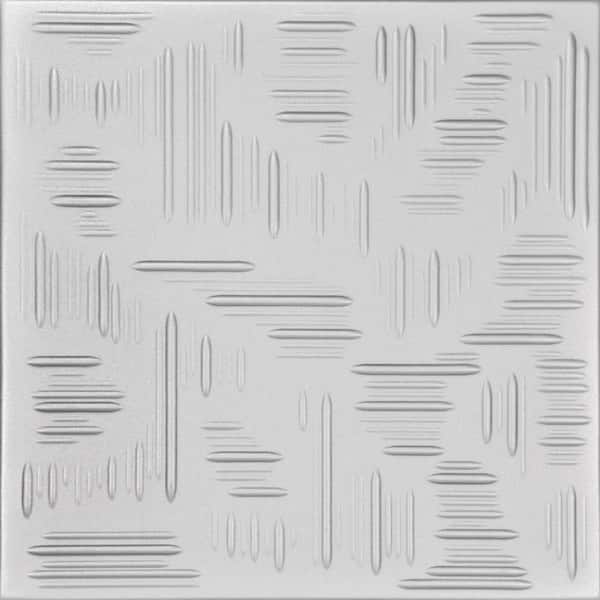 A La Maison Ceilings Country Wheat Silver 1.6 ft. x 1.6 ft. Decorative Foam Glue Up Ceiling Tile (21.6 sq. ft./case)