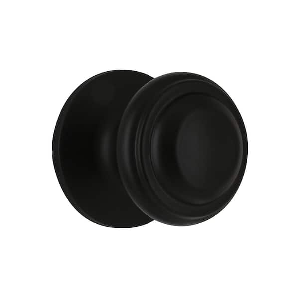 Mulholland Matte Black Hall/Closet Passage Door Knob