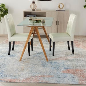 Concerto Ivory/Multi 8 ft. x 10 ft. Abstract Contemporary Area Rug