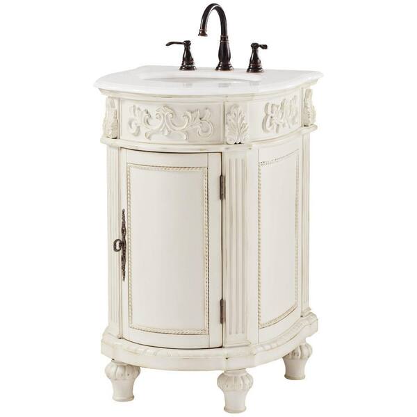Home Decorators Collection Chelsea 22 In W X D 35 H Bathroom Vanity Antique White With Engineered Solid Surface Top 12102 Vs22j Aw The Depot Home Decorators Collection Chelsea 22, Bathroom Vanity Pedestal Cabinets Home Depot