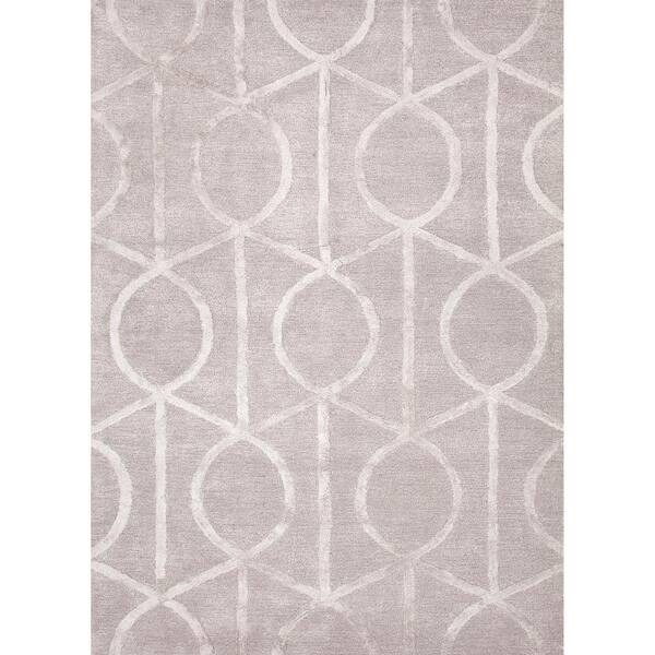 Jaipur Living Hand-Tufted Drizzle 12 ft. x 15 ft. Trellis and Chain Area Rug