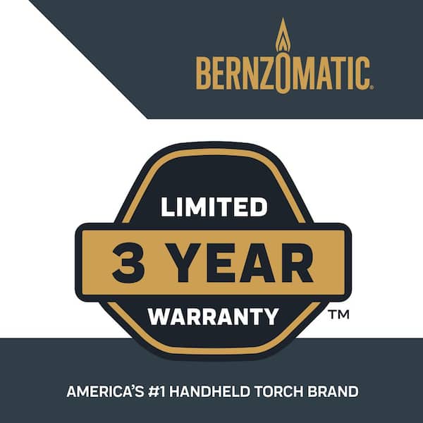 Bernzomatic - Basic Torch Kit with 14.1 oz. Propane Fuel Cylinder and Adjustable Flame
