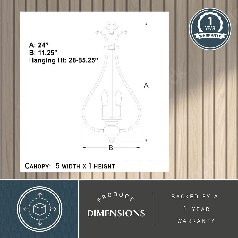 Monrovia Brushed Nickel 3-Light Pendant with Frosted Glass