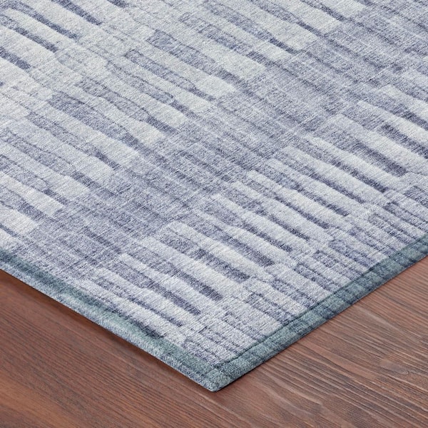 Chantille Machine Washable Indoor/Outdoor Abstract ACN2807 Sky 3 ft. x 4 ft. Area Rug