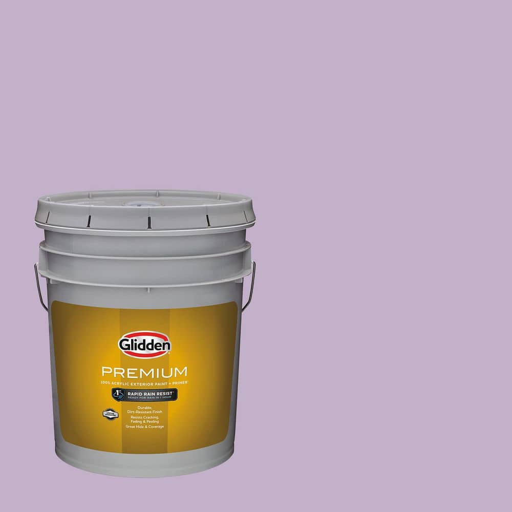 Glidden Premium 5 gal. PPG1176-4 Purple Essence Flat Exterior