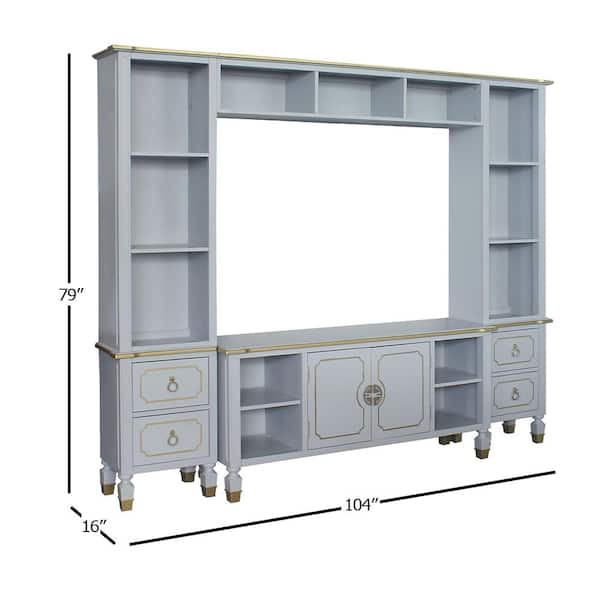 Acme Furniture House Marchese 16 in. Pearl Gray Entertainment