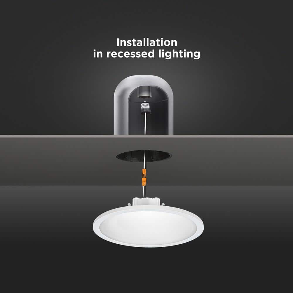 Feit 7.5 Inch White Aluminum LED Retrofit Recessed Lighting