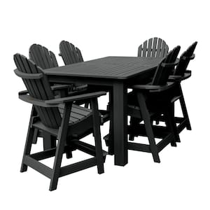 Muskoka 7-Pieces Counter Bistro Recycled Plastic Outdoor Dining Set