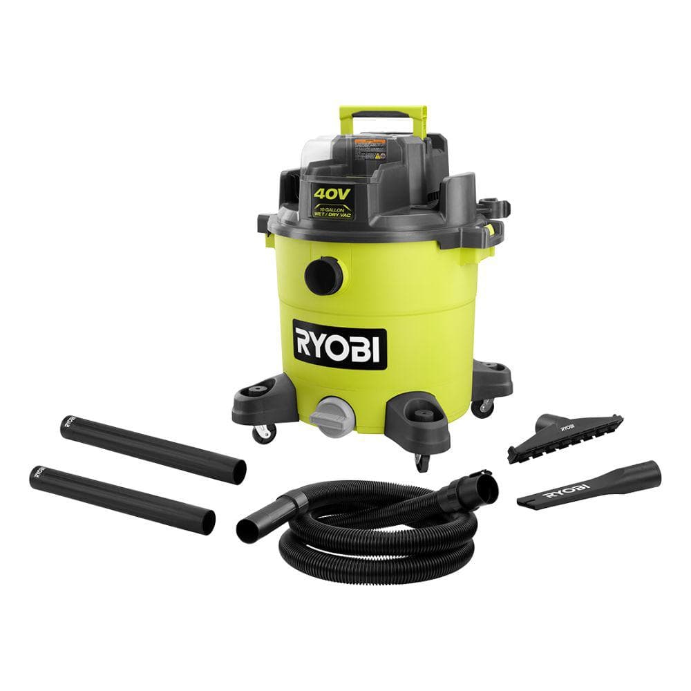 RYOBI 40V 10 Gal. Cordless Wet/Dry Vacuum (Tool Only) RY40WD01B