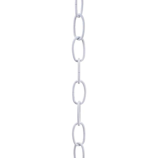 Commercial Electric 3 ft. 11-Gauge White Lighting Fixture Chain for Pendant Lights, Chandeliers, and Swag Lights