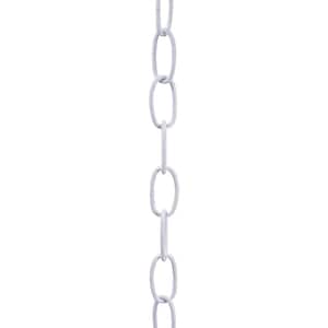 3 ft. 11-Gauge White Lighting Fixture Chain for Pendant Lights, Chandeliers, and Swag Lights