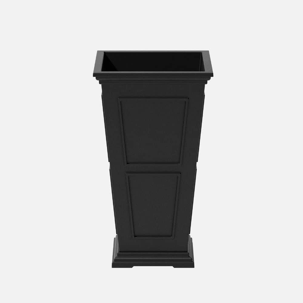 Brixton Medium Black Plastic Tapered Planter with Drainage Holes (26 in. L x 14.75 in. W x 26 in. H) price history on PriceWatchPro