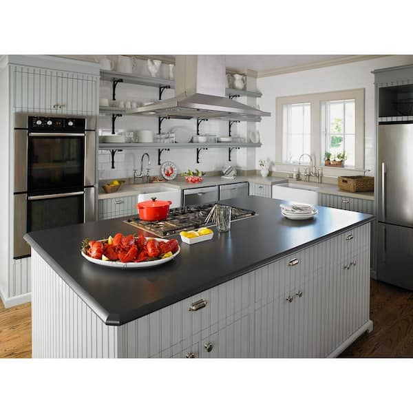 4 ft. x 8 ft. Laminate Sheet in Ebony Oxide with Matte Finish