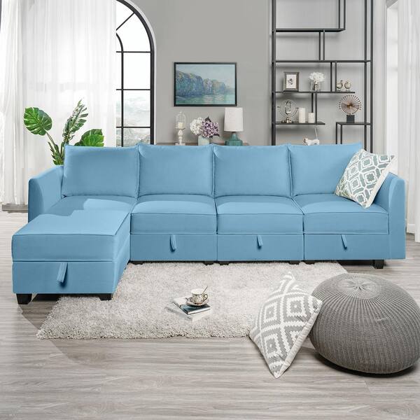 Blue sofas near me discount