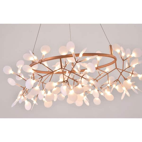 Copper deals chandelier light