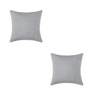 Outdoor Polyester Square Bed Throw Pillow Covers Soft Solid Fall Winter  Decorative Couch Cushion Pillow Cases (Set of 2) B09ZT57VJC - The Home Depot
