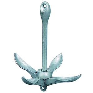 Extreme Max BoatTector Galvanized Folding/Grapnel Anchor - 5.5 lbs.  3006.6659 - The Home Depot