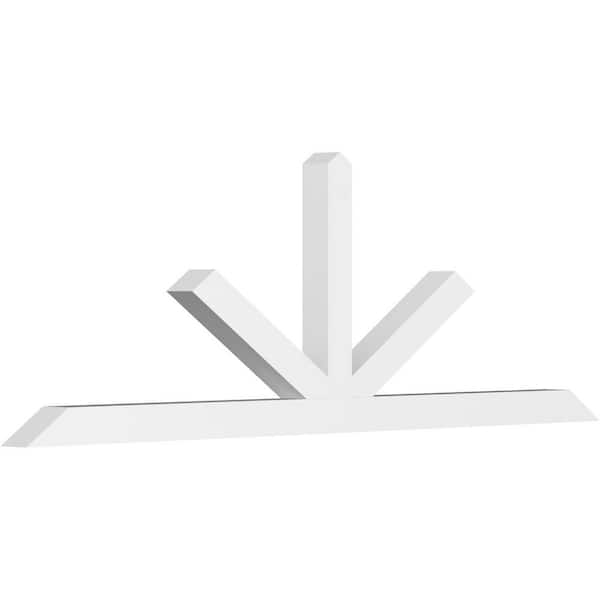 Ekena Millwork Saratoga 96 in. W x 32 in. H x 4 in. D Signature Polyurethane Bracket