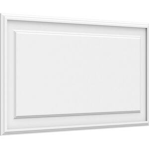 5/8 in. x 3-1/6 ft. x 1-1/2 ft. Legacy Raised Panel White PVC Decorative Wall Panel