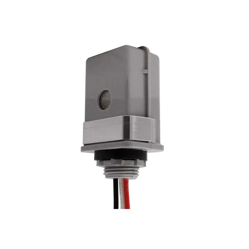 Gray Hardwired Outdoor Photocontrol Sensor