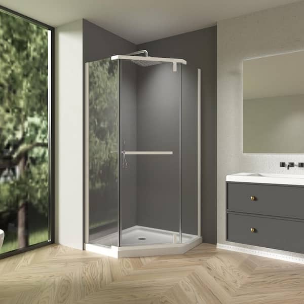 ACE DECOR Corner Shower Enclosure 36 x 72 in. Frameless Neo-Angle ACE DECOR Corner Shower Enclosure 36 x 72 in. Frameless Neo-Angle
