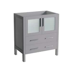 Torino 30 in. W Modern Bath Vanity Cabinet Only in Gray