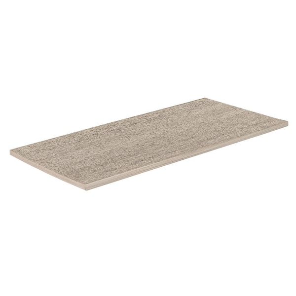 Advanced PVC Landmark 1/2 in.x12 in.x12 ft. Square French White Oak PVC Fascia (Actual: 1/2 in.x11 3/4 in.x12 ft.)